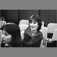 Martine Aurousseau, Hélène Delebecque, 21 février 1981, arrêt du journal ( © Photo Christian Poulin - 0006)