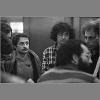 Jean-François Dars, Philippe Merlant, Marc Kravetz, 21 février 1981, arrêt du journal ( © Photo Christian Poulin - 0307)