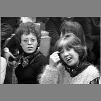 Marie-Odile Delacour, Germaine Aziz, 23 février 1981, réunion dernier numéro ( © Photo Christian Poulin - 0310)