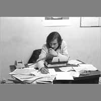 Jean-François Fogel, 01 novembre 1977, rue de Lorraine ( © Photo Christian Poulin - 0413)