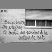 Graphitis, 07 novembre 1978, rue de Lorraine ( © Photo Christian Poulin - 0499)