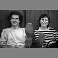 Tanguy Lambert, Christine Portet, 21 février 1981, arrêt du journal ( © Photo Christian Poulin - 0628)