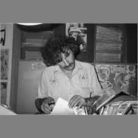 Christian Lionet, juillet 1982, rue Christiani ( © Photo Christian Poulin - 0651)