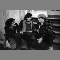 Philippe Merlant, Jacques Maigne, Jean-Baptiste Harang, 21 février 1981, arrêt du journal ( © Photo Christian Poulin - 0666)