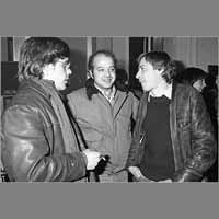 Prenom Nom, Denis Brunetti, Gilles Bresson, 21 février 1981, arrêt du journal ( © Photo Christian Poulin - 0846)