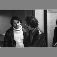 Jean-Pierre Thibaudat, Dimitri Provis, 23 février 1981, réunion dernier numéro ( © Photo Christian Poulin - 1042)